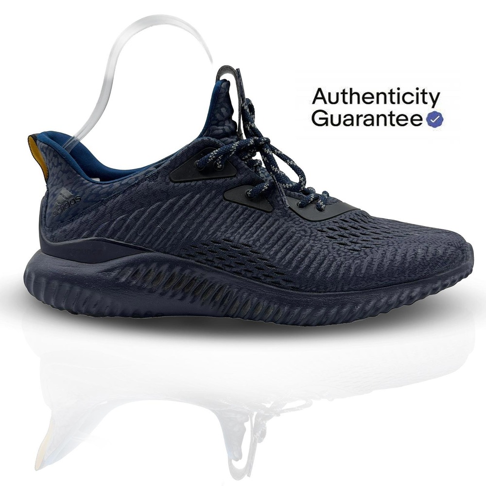 adidas AlphaBOUNCE AMS "Mystery Blue" Running Shoes BW1127 Men's Size US 10.5